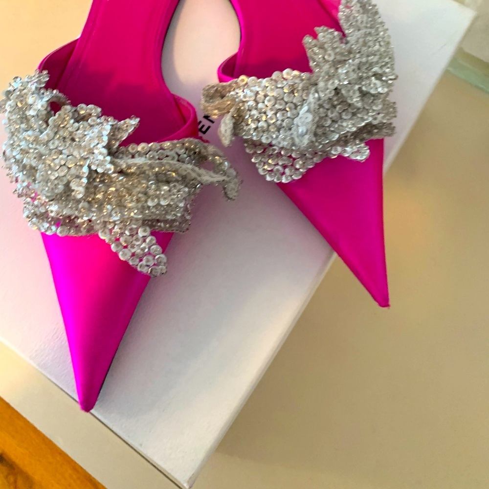 Fuchsia Balenciaga Mules Size 38